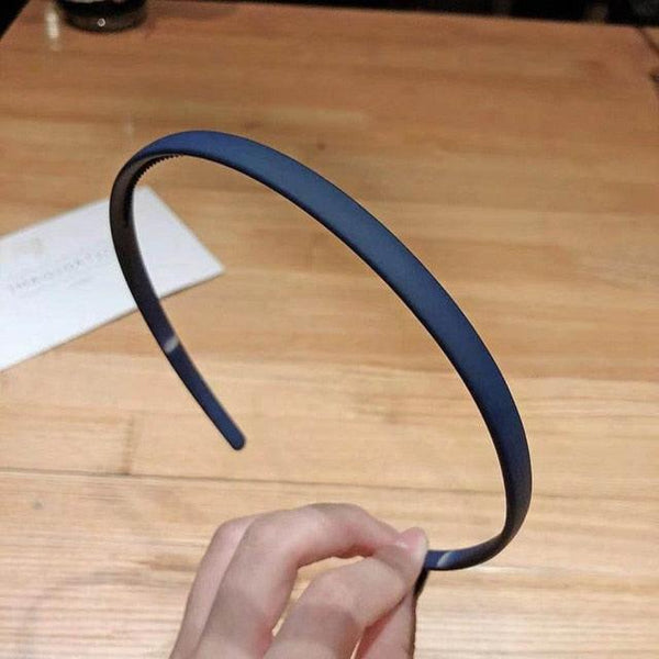 1PC Plastic Fashion Frosted Wide Headband Hair Band Headwear Bezel Hair Accessories For Woman Satin Covered Resin Hairbands Gorgeous Hair Accessories For Women