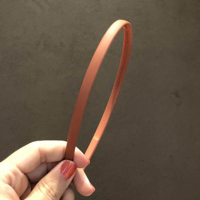 1PC Plastic Fashion Frosted Wide Headband Hair Band Headwear Bezel Hair Accessories For Woman Satin Covered Resin Hairbands Gorgeous Hair Accessories For Women