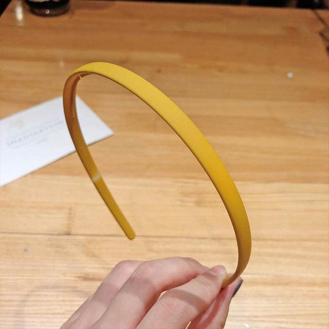 1PC Plastic Fashion Frosted Wide Headband Hair Band Headwear Bezel Hair Accessories For Woman Satin Covered Resin Hairbands Gorgeous Hair Accessories For Women