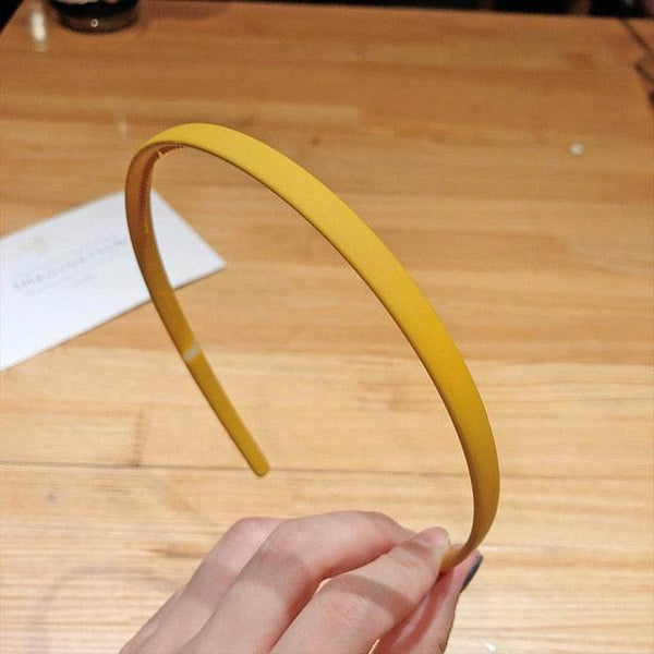 1PC Plastic Fashion Frosted Wide Headband Hair Band Headwear Bezel Hair Accessories For Woman Satin Covered Resin Hairbands Gorgeous Hair Accessories For Women