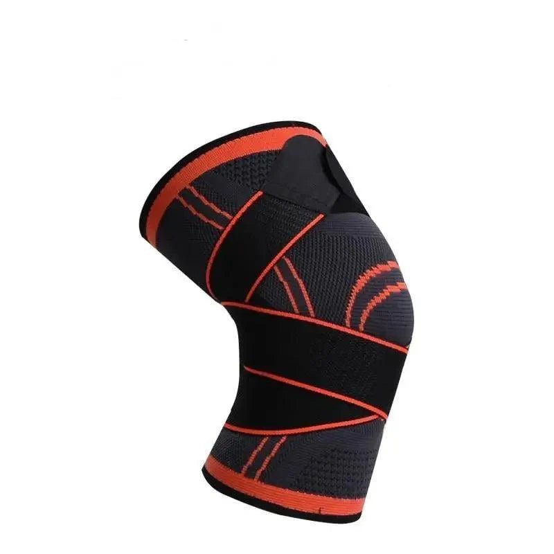 1PC Sport Knee Sleeve Support Men Kneepad Pressurized Elastic Knee Pads Fitness Gear Protector For Sport Improved Circulation Compression Support For Joint Pain