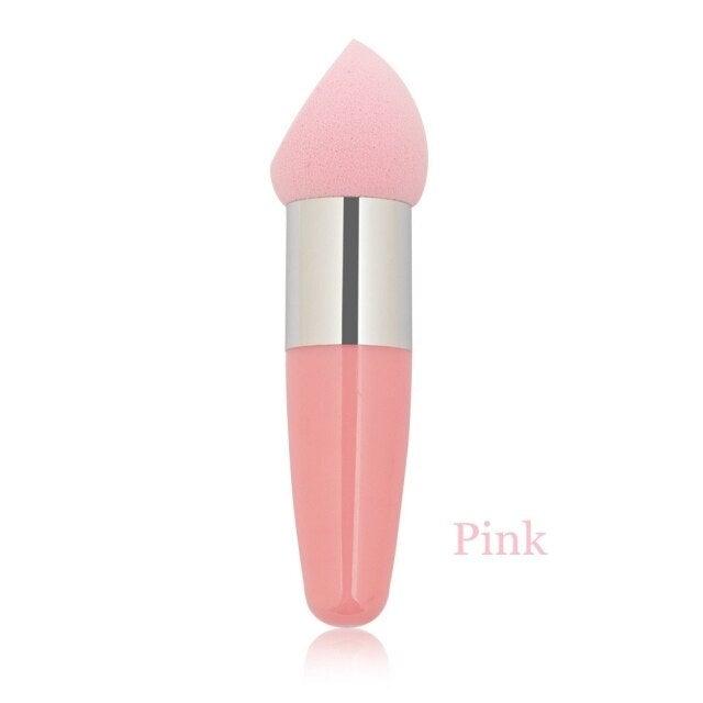 1PC Womens Powder Sponge Beauty Cosmetic Puff Face Makeup Brushes Tools with Handle Makeup Brush Professional Soft Mushroom Head