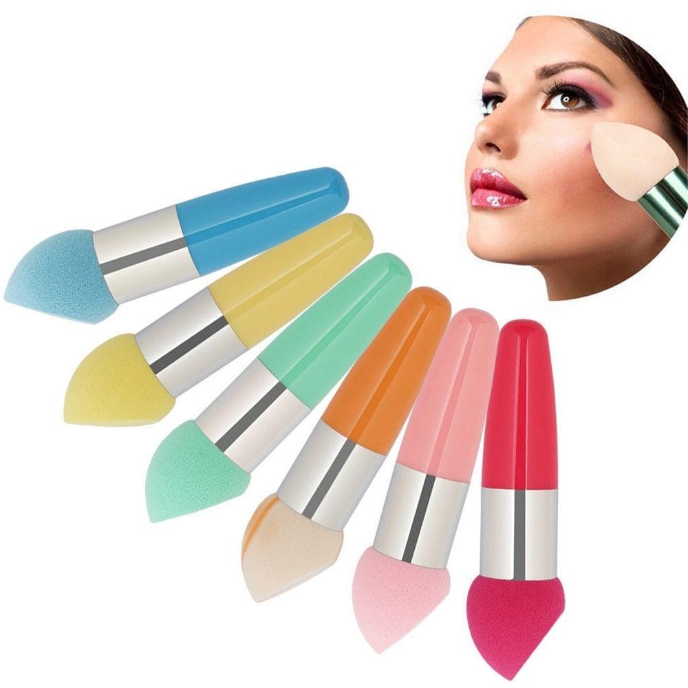 1PC Womens Powder Sponge Beauty Cosmetic Puff Face Makeup Brushes Tools with Handle Makeup Brush Professional Soft Mushroom Head