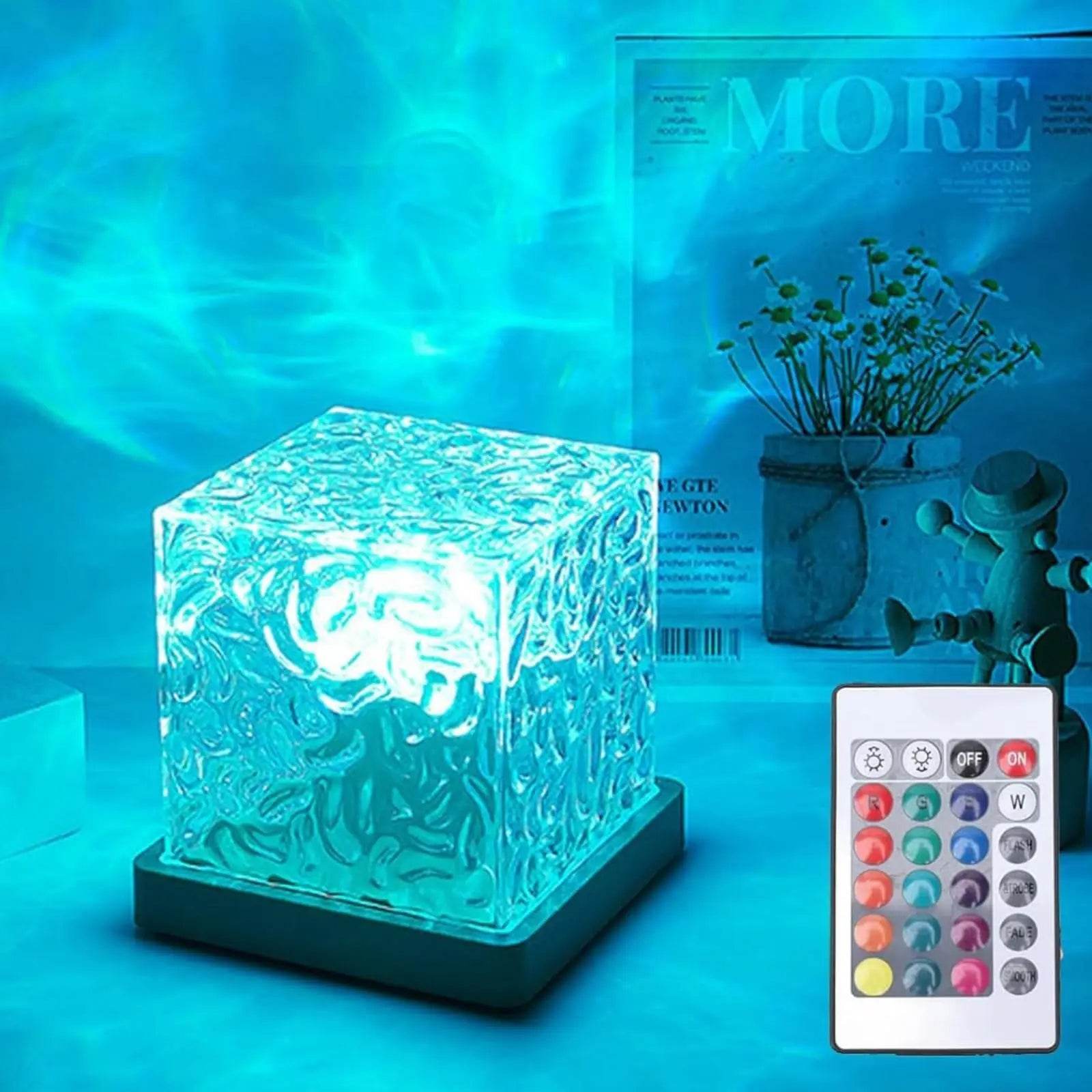 Ocean Wave Aurora Light – 16 Color LED Night Lamp