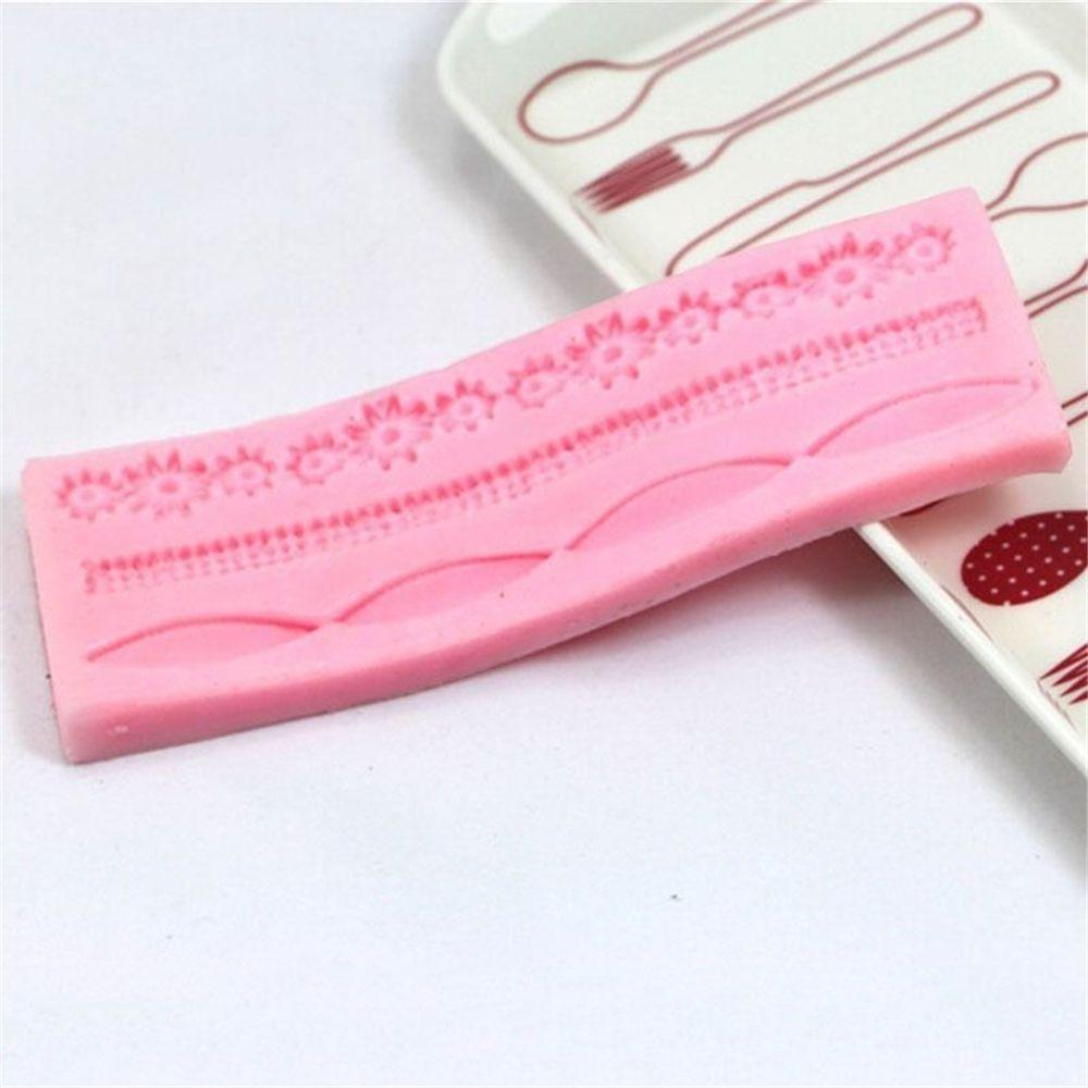 1pcs Cake Fondant Silicone Mold Lace Flower Cake Border Sugarcraft Pastry Mold Bakeware Kitchen Baking Decorating Tool Silicone Fondant Cake Decoration Mould Round Pearls Bubbles Molds Rope Bead Border Mold Chain Mold Gum Pastry Sugar Craft Chocolate Clay