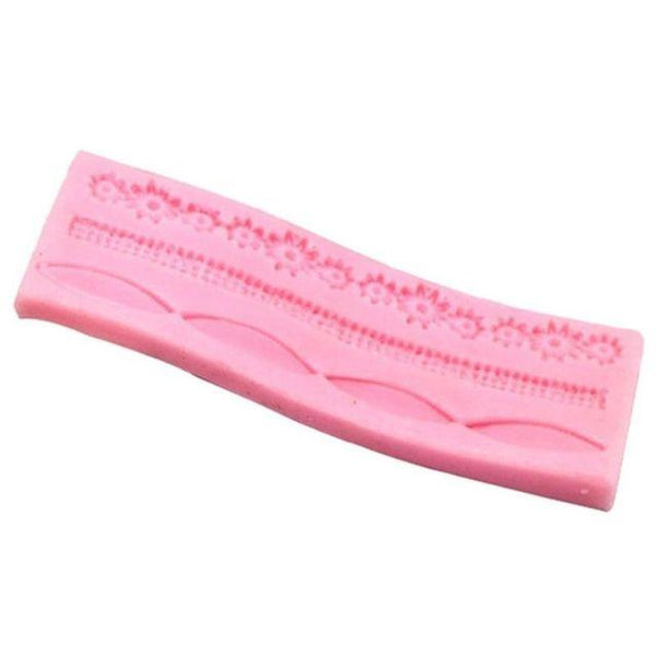 1pcs Cake Fondant Silicone Mold Lace Flower Cake Border Sugarcraft Pastry Mold Bakeware Kitchen Baking Decorating Tool Silicone Fondant Cake Decoration Mould Round Pearls Bubbles Molds Rope Bead Border Mold Chain Mold Gum Pastry Sugar Craft Chocolate Clay