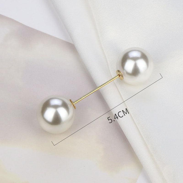 1pcs Fashion Pearl Fixed Strap Charm Safety Pin Sweater Cardigan Clip Brooches Rhinestone Metal Jewelry Sweater Shawl Clips Faux Crystal and Pearl Pins for Fixing on Sweaters