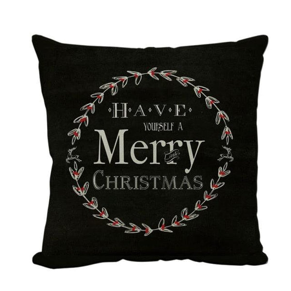 1Pcs Happy New Year Christmas Decorations Pillows Cover Merry Christmas Throw Cushion Covers Tree Reindeer Star Pillow Case For Party Home Decoration 45x45CM
