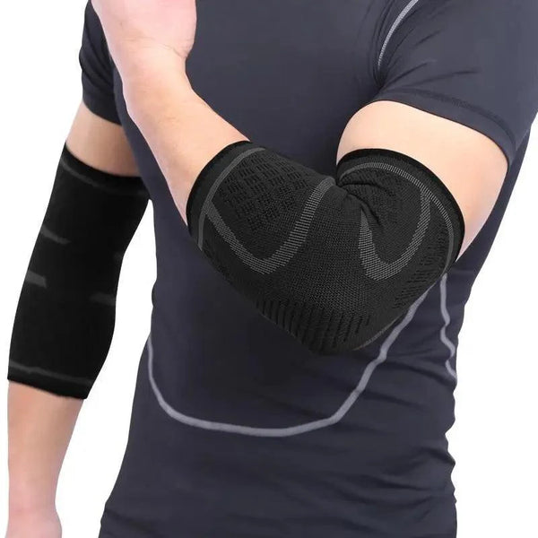 1PCS Instant Arm Support Elbow Sleeves Elastic Gym Elbow Support Sport Protective Pad Absorb Sweat Basketball Arm Sleeve For Workouts