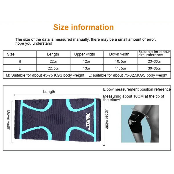 1PCS Instant Arm Support Elbow Sleeves Elastic Gym Elbow Support Sport Protective Pad Absorb Sweat Basketball Arm Sleeve For Workouts