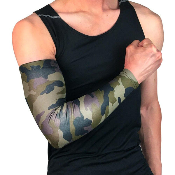 1Pcs Professional Sports Elastic Arm Guard Compression Arm Sleeves For Bike Motorcycle Basketball Volleyball Arm Sleeves Armband Sport Elbow Pads Arm Warmers Outdoor Workout Arm Cover