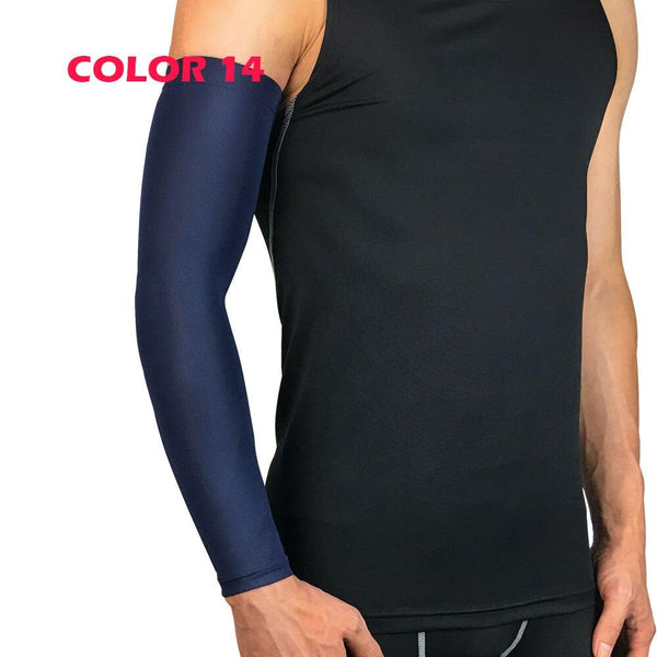 1Pcs Professional Sports Elastic Arm Guard Compression Arm Sleeves For Bike Motorcycle Basketball Volleyball Arm Sleeves Armband Sport Elbow Pads Arm Warmers Outdoor Workout Arm Cover