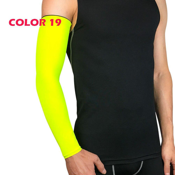 1Pcs Professional Sports Elastic Arm Guard Compression Arm Sleeves For Bike Motorcycle Basketball Volleyball Arm Sleeves Armband Sport Elbow Pads Arm Warmers Outdoor Workout Arm Cover