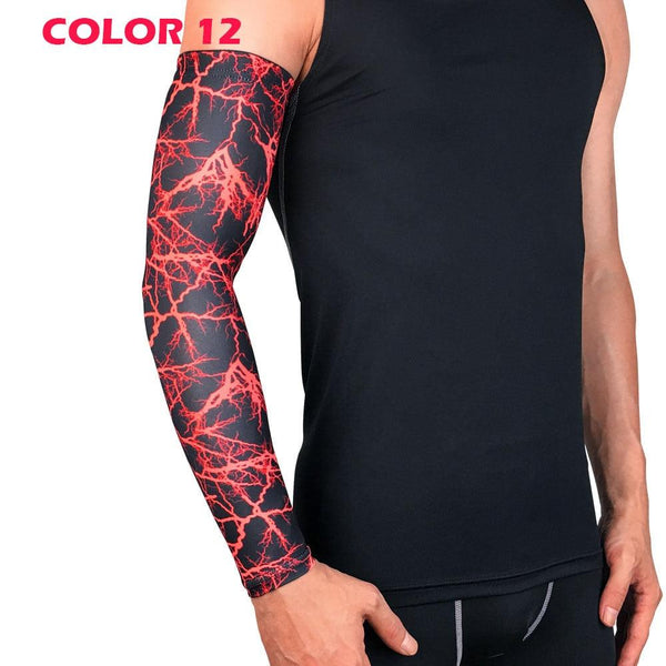 1Pcs Professional Sports Elastic Arm Guard Compression Arm Sleeves For Bike Motorcycle Basketball Volleyball Arm Sleeves Armband Sport Elbow Pads Arm Warmers Outdoor Workout Arm Cover