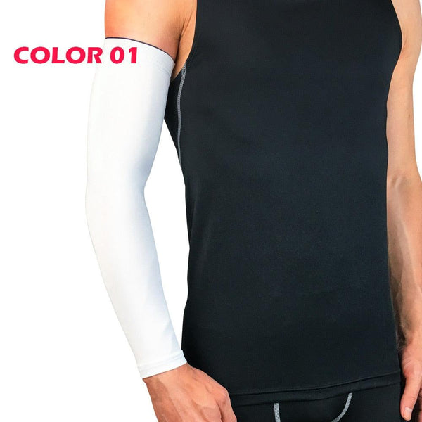 1Pcs Professional Sports Elastic Arm Guard Compression Arm Sleeves For Bike Motorcycle Basketball Volleyball Arm Sleeves Armband Sport Elbow Pads Arm Warmers Outdoor Workout Arm Cover