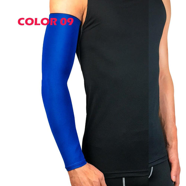 1Pcs Professional Sports Elastic Arm Guard Compression Arm Sleeves For Bike Motorcycle Basketball Volleyball Arm Sleeves Armband Sport Elbow Pads Arm Warmers Outdoor Workout Arm Cover