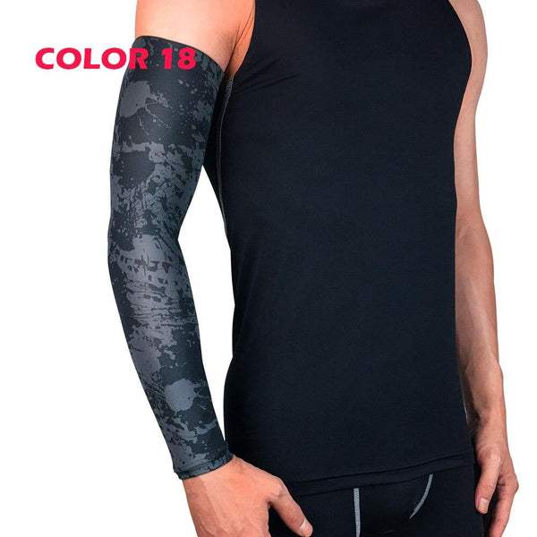 1Pcs Professional Sports Elastic Arm Guard Compression Arm Sleeves For Bike Motorcycle Basketball Volleyball Arm Sleeves Armband Sport Elbow Pads Arm Warmers Outdoor Workout Arm Cover