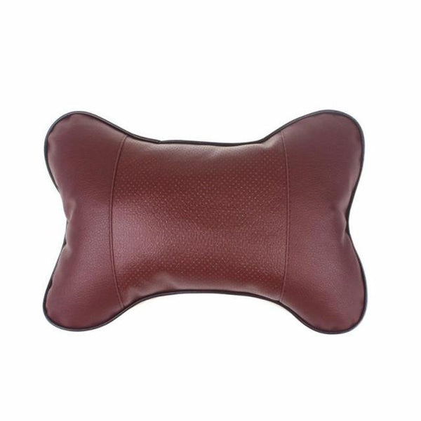 1pcs Universal Car Neck Pillows PVC Leather Breathable Mesh Auto Car Neck Rest Headrest Cushion  Headrest Pillow Pillow Neck Pillows Both Side Pu Leather Pack Headrest Fit for Most Cars Filled Fiber Universal Car Pillow Car Interior Accessories