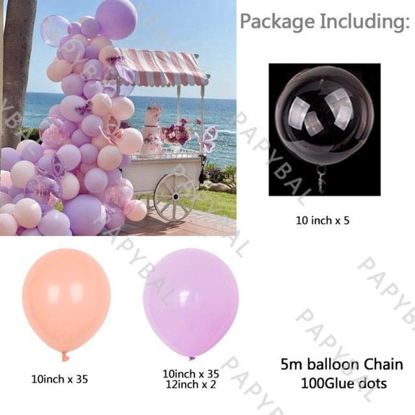 1Set Purple Pink Luxury Balloons For Birthday Wedding Party Decorations Baby Shower Decorations For Girl