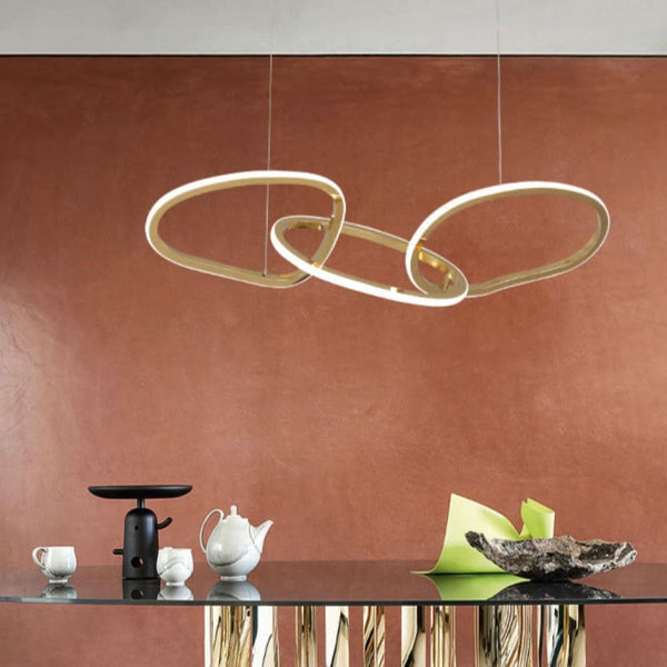 Modern Oval Chandelier Iluminating
