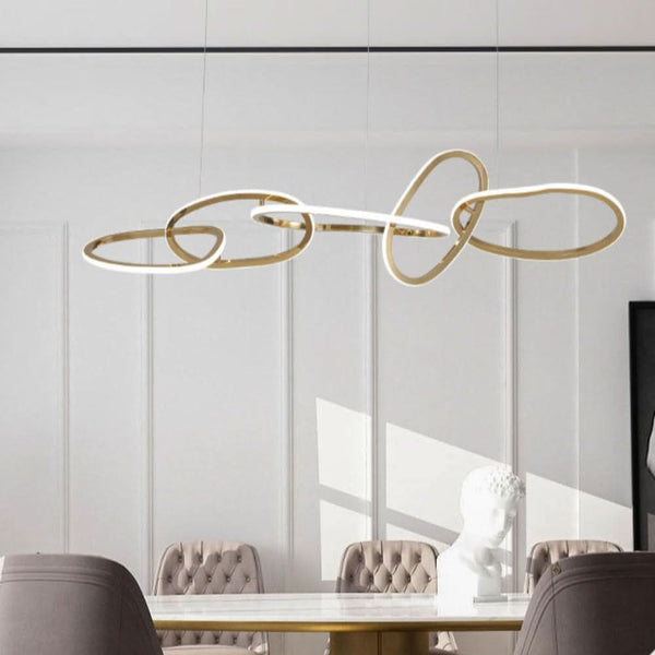Modern Oval Chandelier Iluminating