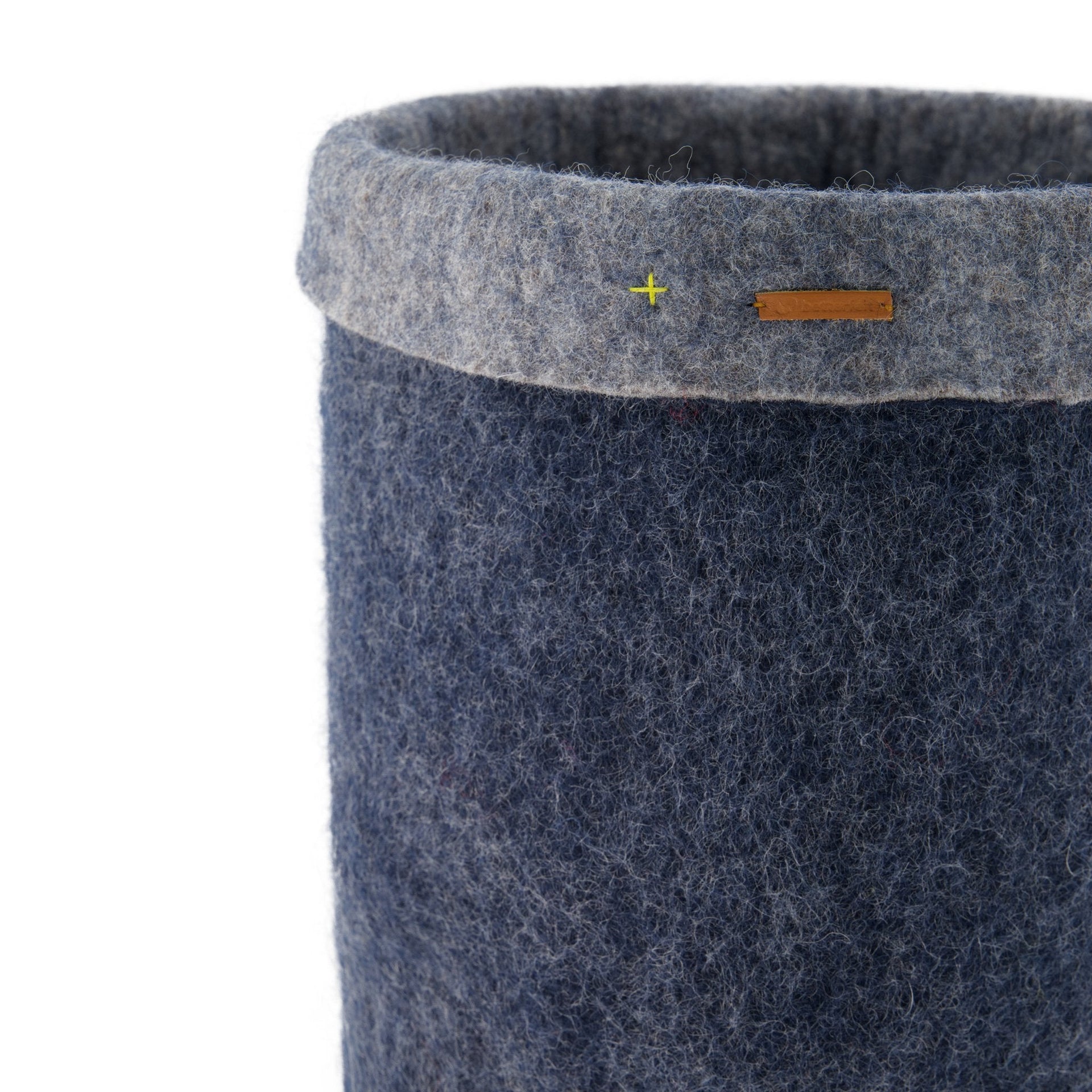 Felt Storage Basket - Navy blue
