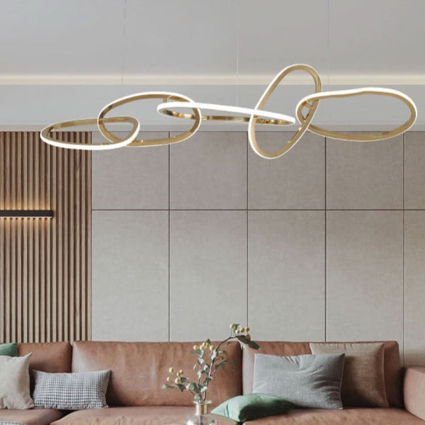 Modern Oval Chandelier Iluminating