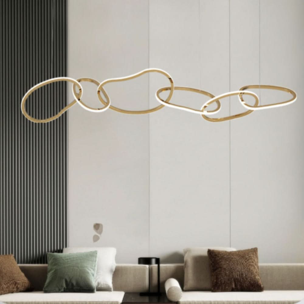 Modern Oval Chandelier Iluminating