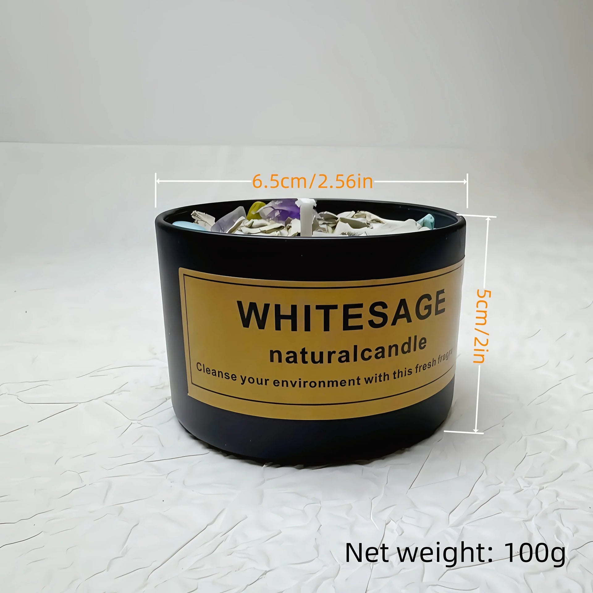 2 Pack Handmade Sage & Holy Wood Soy Wax Candles.