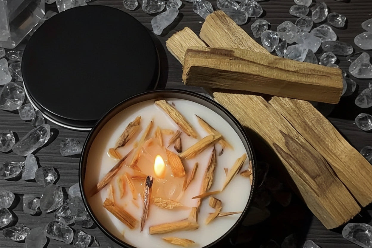 2 Pack Handmade Sage & Holy Wood Soy Wax Candles.