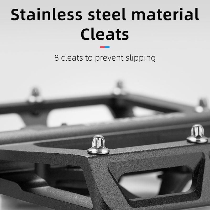 2 In 1 Bicycle Lock Pedal With Free Cleat For Road Bikes Aluminum Anti-Slip Sealed Bearing Lock Accessories Mountain Bike Pedals Bicycle Flat Platform Compatible With Mountain Bike Dual Function Sealed Clipless Aluminum 9/16