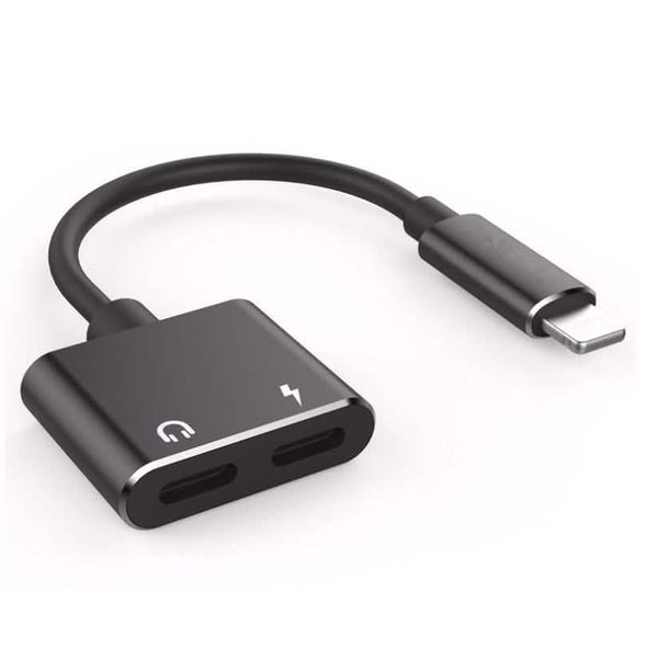 2-in-1 for Lightning Adapter For iPhone 7 8 Plus 10 X