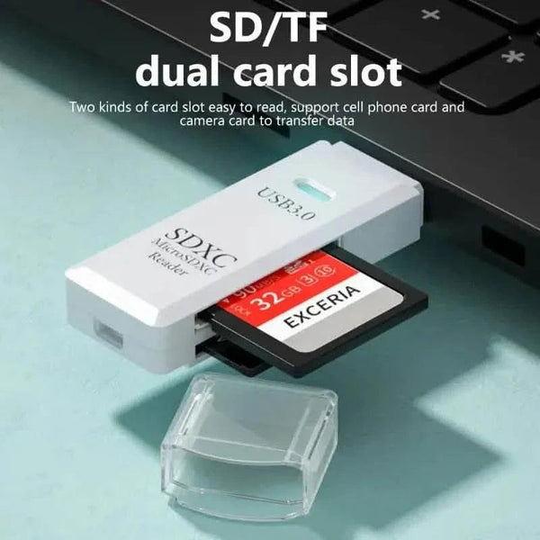 2-in-1 Multi Card Reader USB 3.0 Micro SD TF Card Memory Flash Drive Adapter