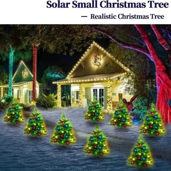 2-in-1 Solar Christmas Tree Lawn Light