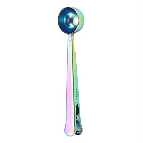 2-in-1 Stainless Steel Coffee Spoon and Sealing Clip
