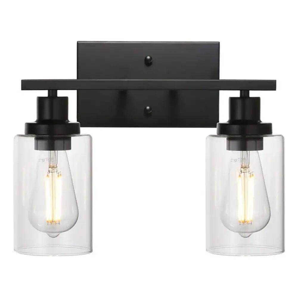 2-Light Industrial LED Vanity Light | Bathroom Lighting