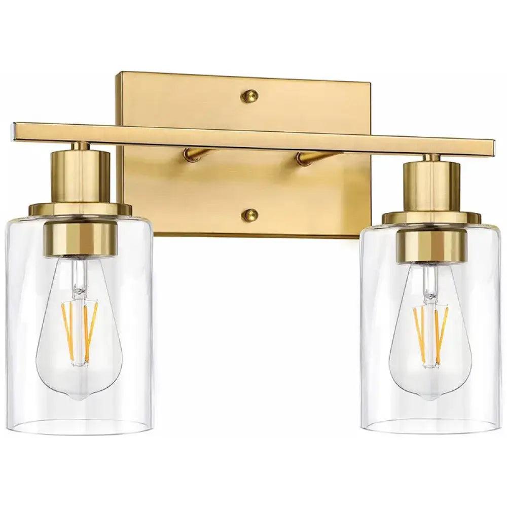 2-Light Industrial LED Vanity Light | Bathroom Lighting