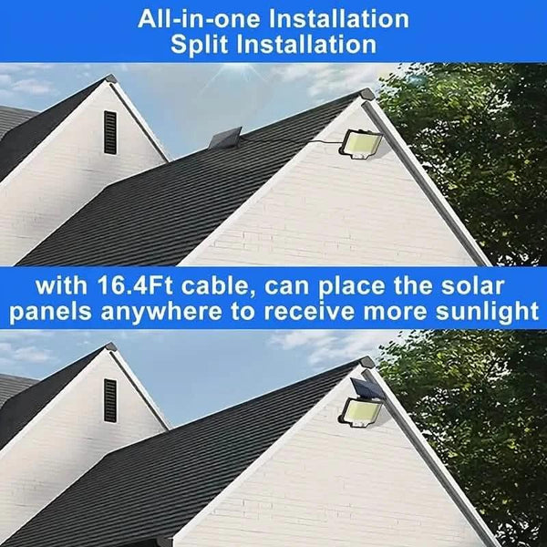 2-Pack: 200-LED/3Modes Upgraded Split Solar Motion Sensor Light Outdoor with Remote