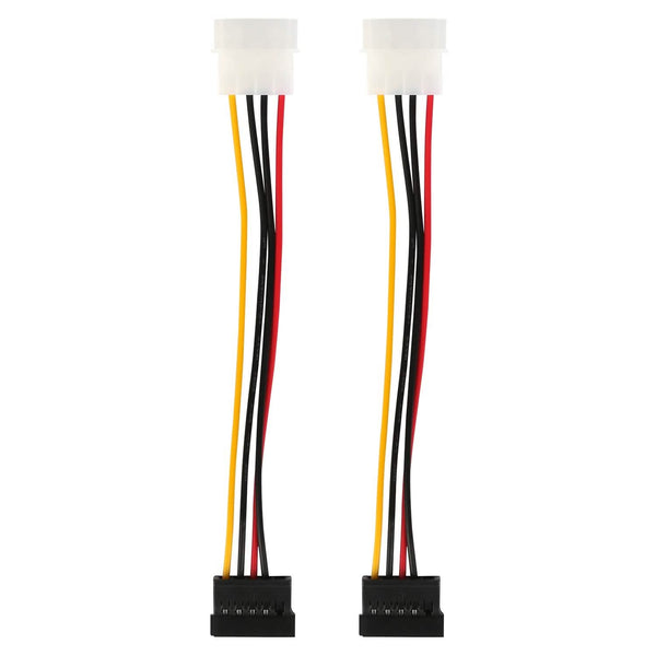 2-Pack: 4 Pin Male To 15Pin Female Data Cable Adapter
