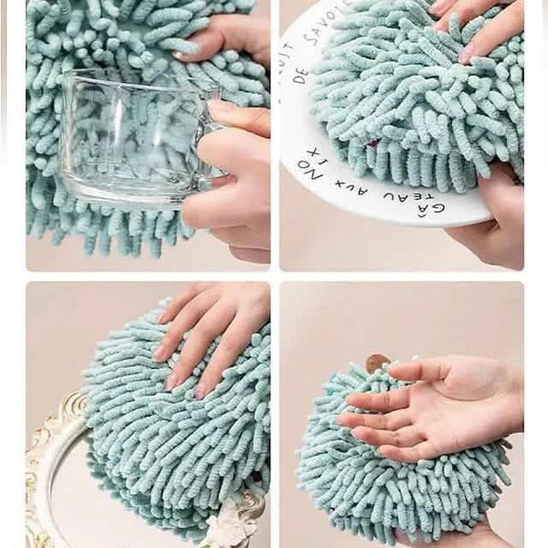 2-Pack: Chenille Hand Towels