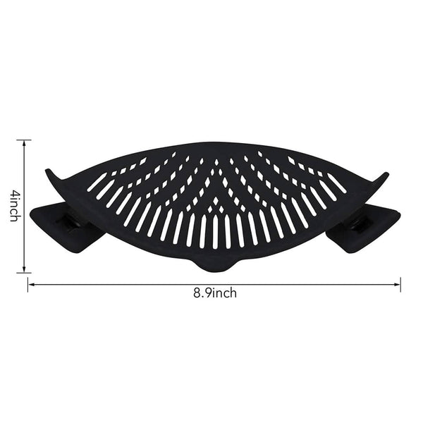 2-Pack: Easy Snap On Heat Resistance Silicone Kitchen Strainer