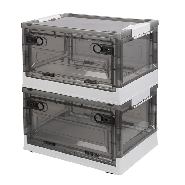 2-Pack: Foldable Storage Bins Collapsible Storage Box Organizer