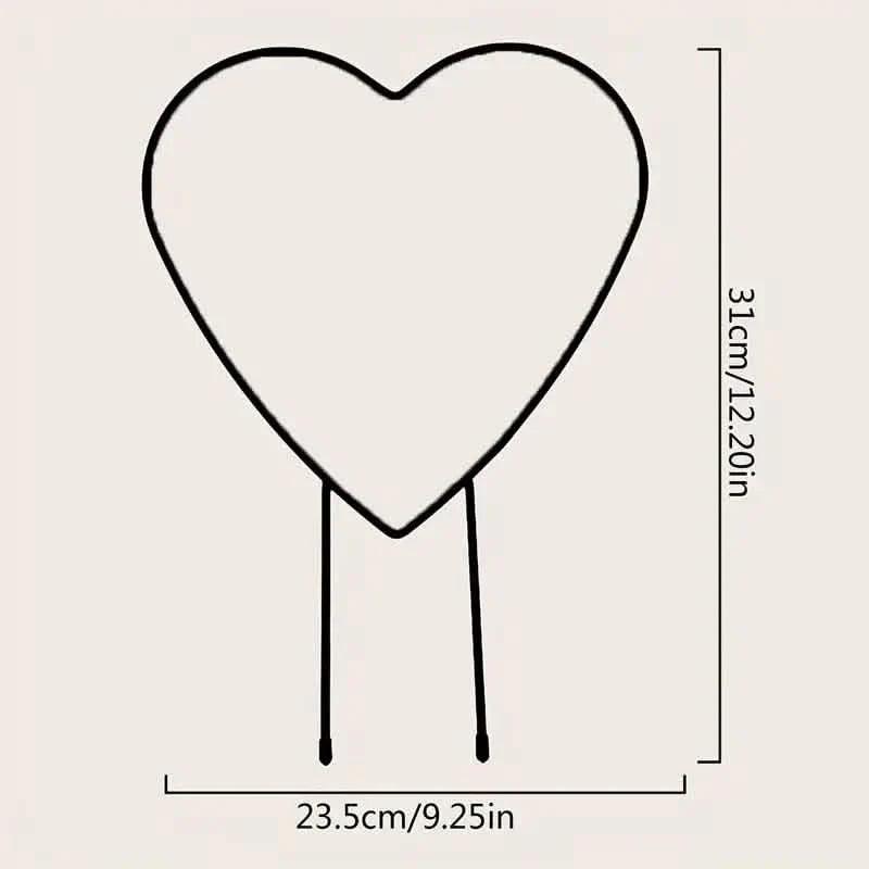 2-Pack: Heart-Shaped Plant Support Stake