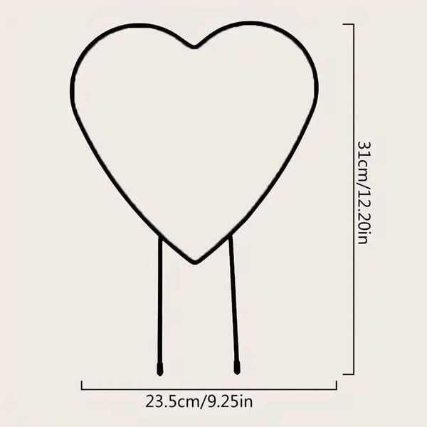 2-Pack: Heart-Shaped Plant Support Stake