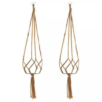 2-Pack: Indoor Outdoor Hanging Pot Rope Net Macrame Plant Hanger