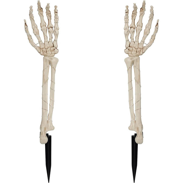 2-Pack: Light Up Skull Arm Stakes