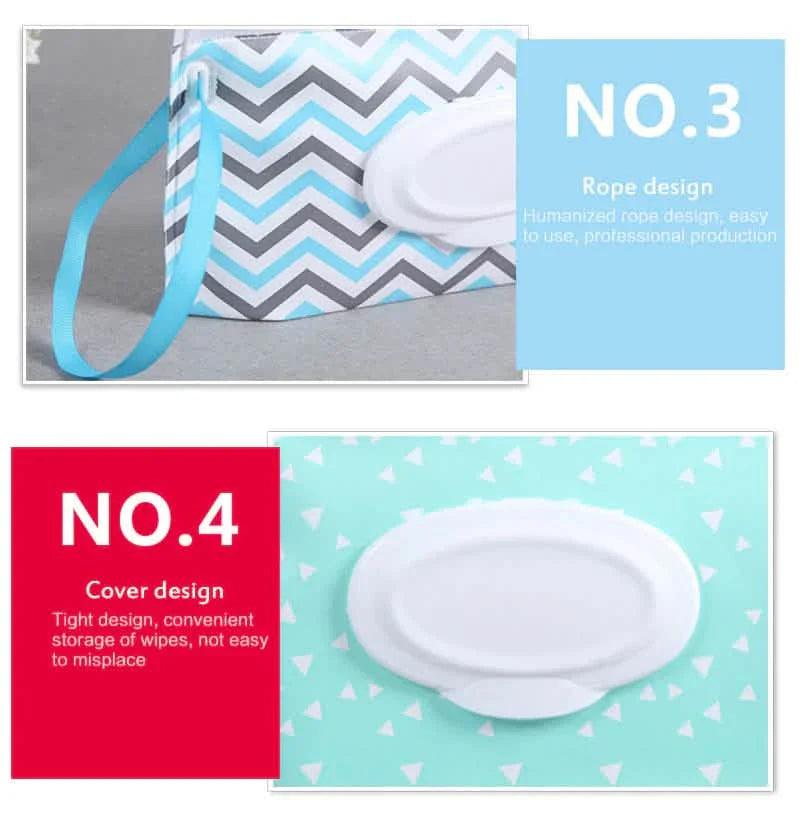 2-Pack: Reusable Wet Wipe Pouch