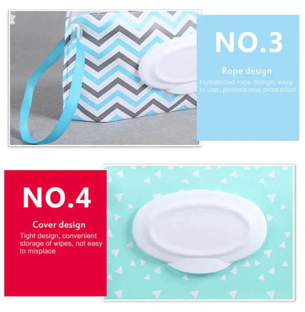 2-Pack: Reusable Wet Wipe Pouch