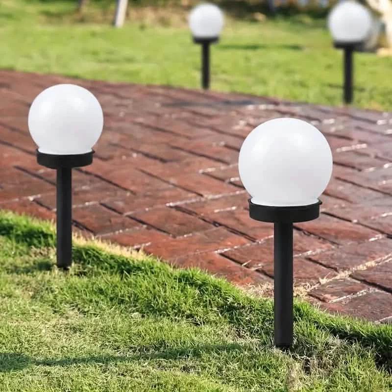 2-Pack: Solar LED Globe Powered Garden Light
