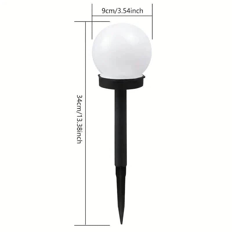 2-Pack: Solar LED Globe Powered Garden Light